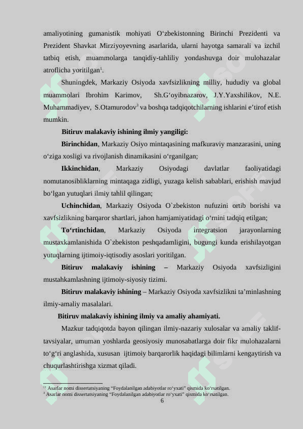 Yangi ming yillikda Markaziy Osiyoda xavfsizlikni ta`minlash muammolari 6