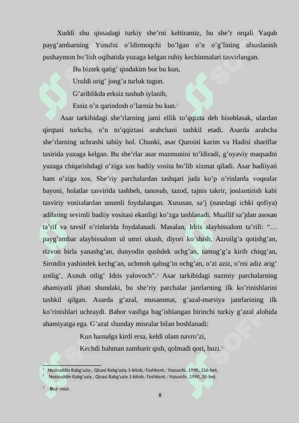 Nosiruddin Burxonuddin Rabg’uziyning “Qisasi Rabg’uziy” asarida nazmiy parchalarning ahamiyati 6