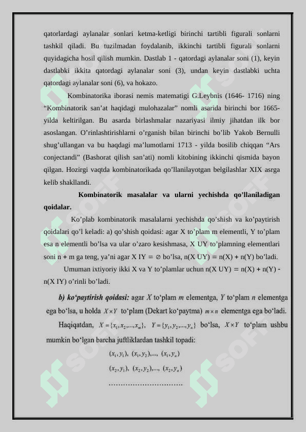 Bo’laklashlar kombinatorikasi 6