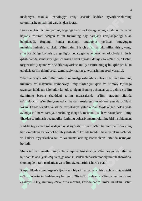 Multimediya texnologiyasi va undan o’quv jarayonida foydalanish 4
