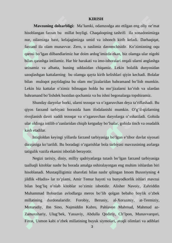 BOSHLANG’ICH SINF O’QUVCHILARIDA MILLIY XULQ-ATVOR TUSHUNCHALARINI SHAKLLANTIRISH 3