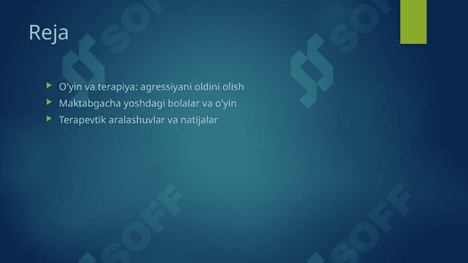 MAKTABGACHA YOSHDAGI BOLALARDA AGRESSlKNING PROFIKAKTIKA QILISHDA O’YIN VA TERAPIYASINING O’RNI 2