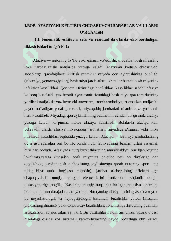 Sensor afaziyada eshituv idrokini buzilishi va uni nutq rivojlanishiga ta’siri 5