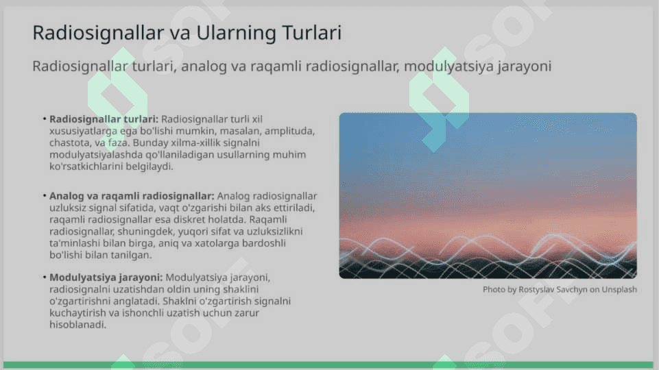RADIO SIGNALLARNI RAQAMLI MODULYATSIYALASH 3