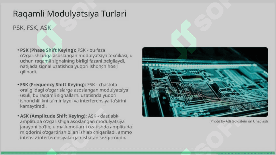 RADIO SIGNALLARNI RAQAMLI MODULYATSIYALASH 4