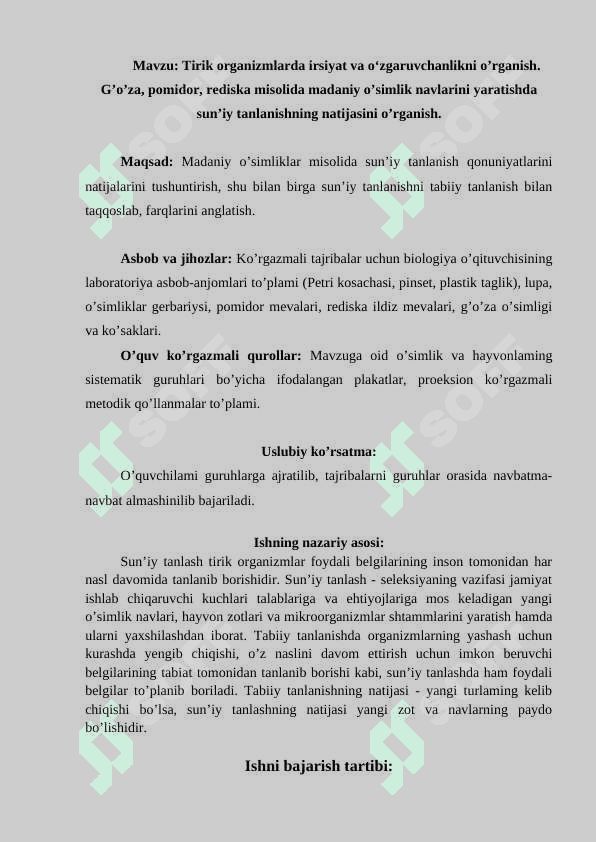 BIOLOGIYADAN LABAROTORIYA MASHGULOTLARI 3
