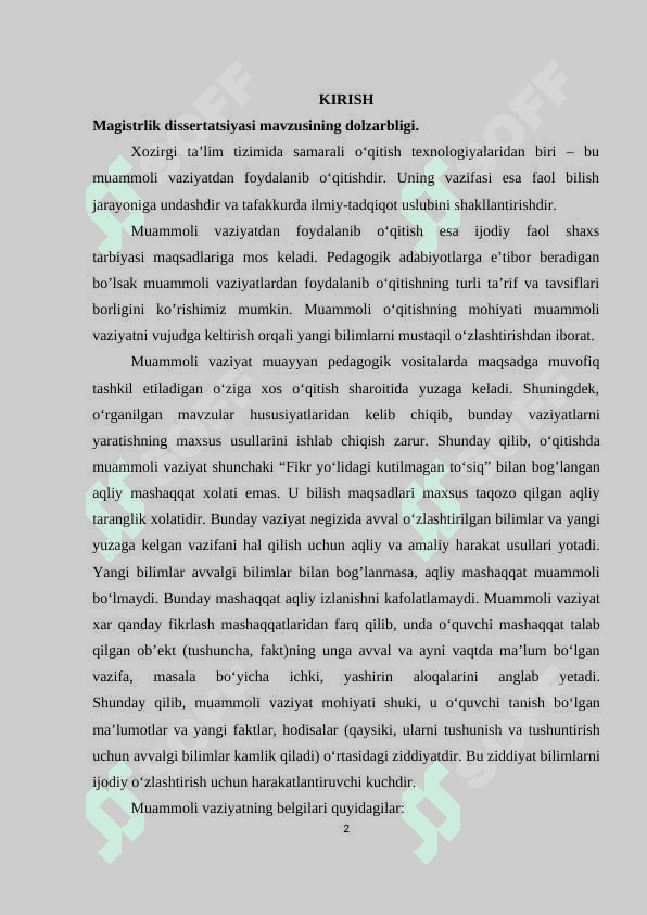 O‘quvchilаrning аmаliy ko‘nikmаlаrini shаkllаntirishdа muаmmoli vаziyаtlаrdаn foydаlаnish 2