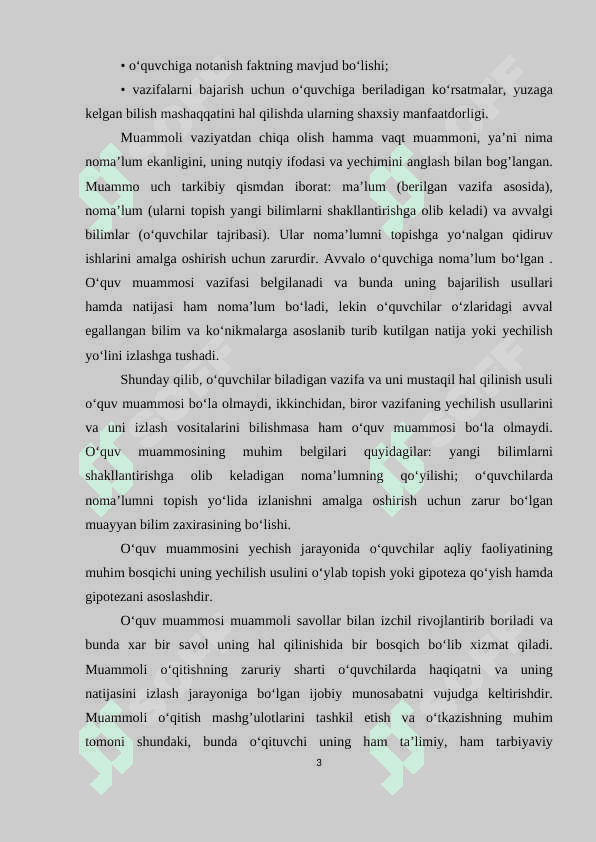 O‘quvchilаrning аmаliy ko‘nikmаlаrini shаkllаntirishdа muаmmoli vаziyаtlаrdаn foydаlаnish 3
