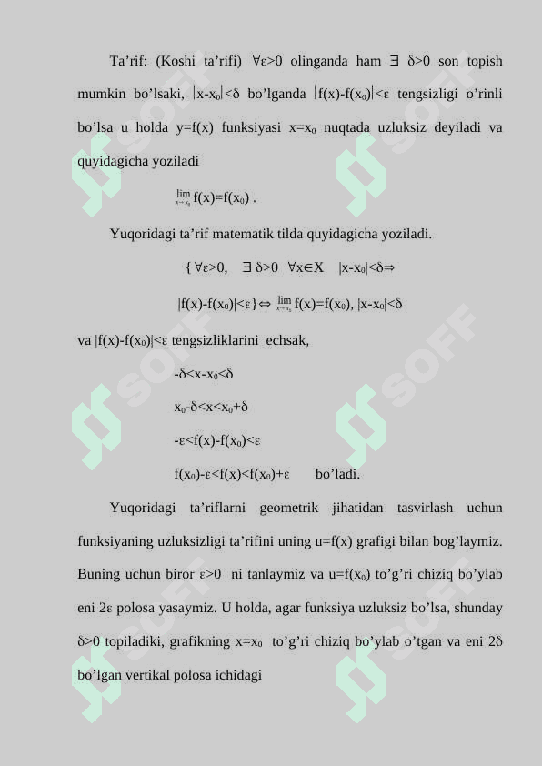 Funksiya uzluksizligi 4