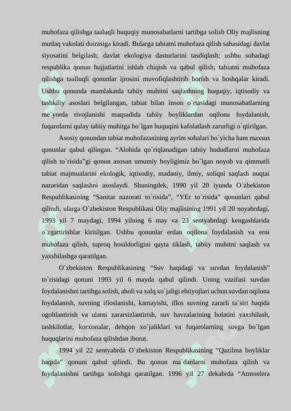 QO’RIQXONALA VA MILLIY BOG’LARNING ATROF MUHITNI MUHOFAZA QILISHDAGI O’RNI 5