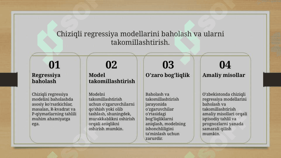 Chiziqli regressiya va korrelyatsiya 8