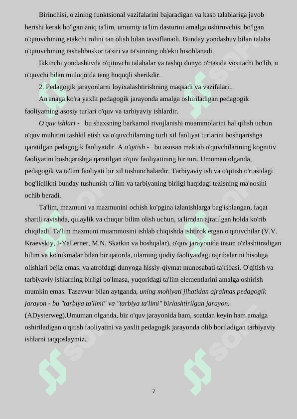 Maktabgacha ta’lim tashkilotlarida ta’lim dasturlarini ishlab chiqish, loyihalash bo’yicha metodik tavsiyalar 7