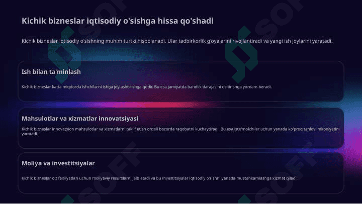 Kichik biznesning ijobiy va salbiy tomonlarini tahlil qilish 3