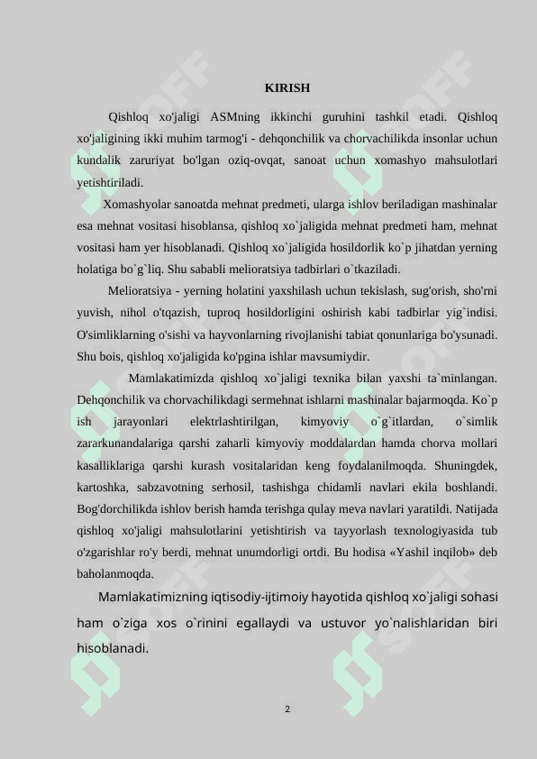 “O`zbekiston qishloq xo`jaligi” 2