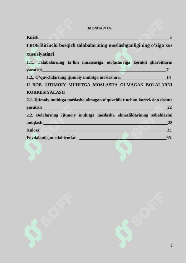 BIRINCHI BOSQICH TALABALARINING MOSLASHGANLIGINING O’ZIGA XOS XUSUSIYATLARI 2