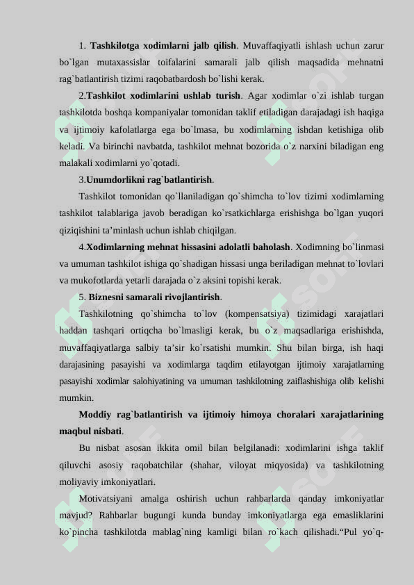 Mehnatni rag`batlantirish 3