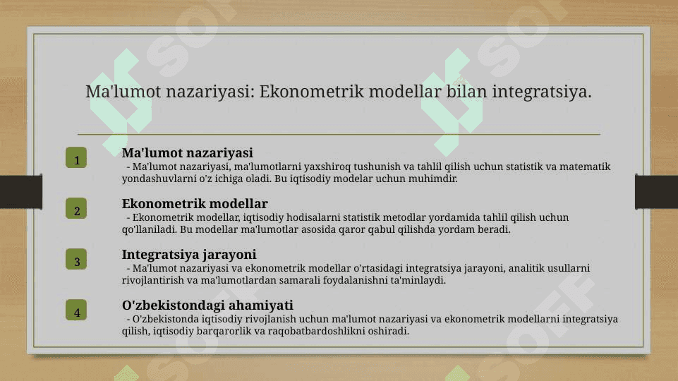 Ekonometrik modellarning 4