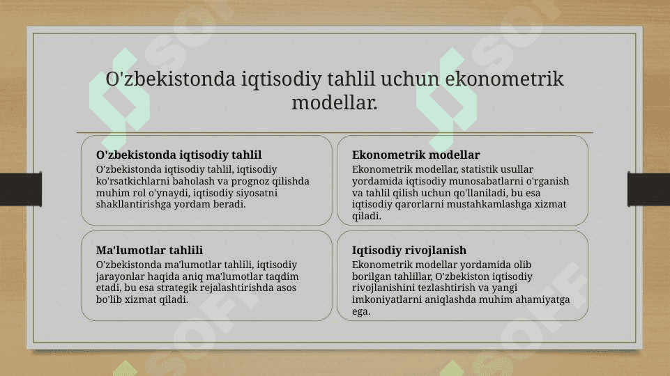 Ekonometrik modellarning 7
