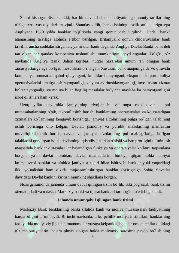 O'zbekistonda Bank tizimini takomillashtirish yo'llari 4