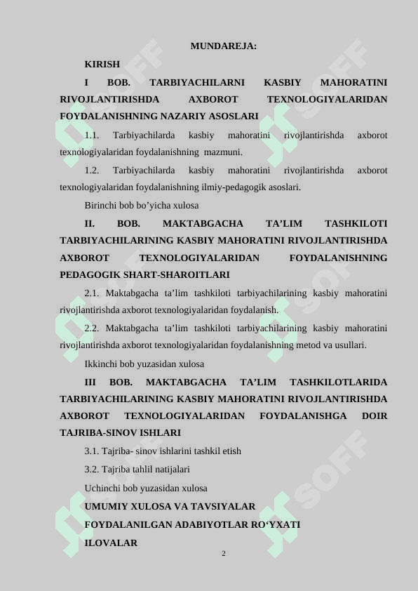 TARBIYACHILARNI KASBIY MAHORATINI RIVOJLANTIRISHDA AXBOROT TEXNOLOGIYALARIDAN FOYDALANIS 2