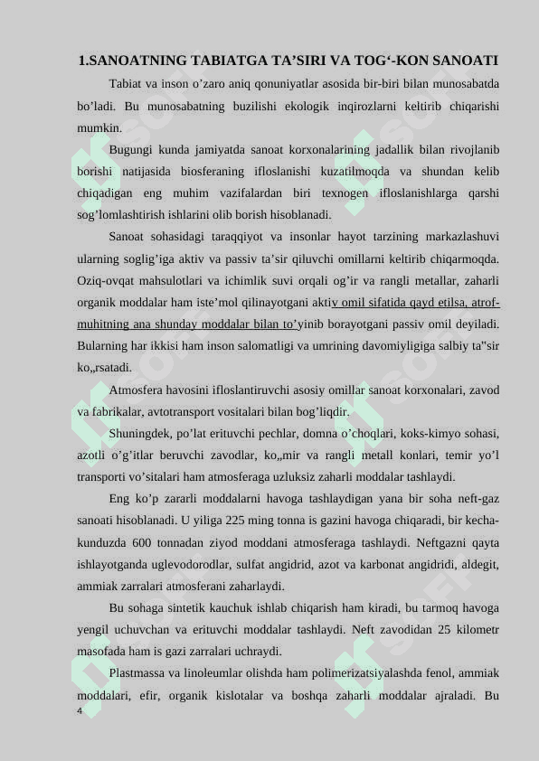 “Sanoat va atrof-muhit” 4