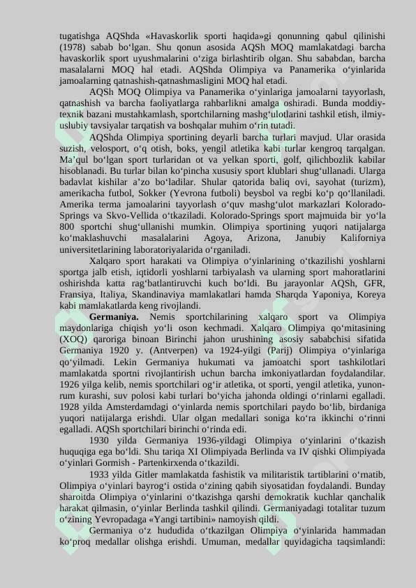Eng yangi davrda jismoniy tarbiya va sport (XX asr boshlari – hozirgi davrgacha) 8