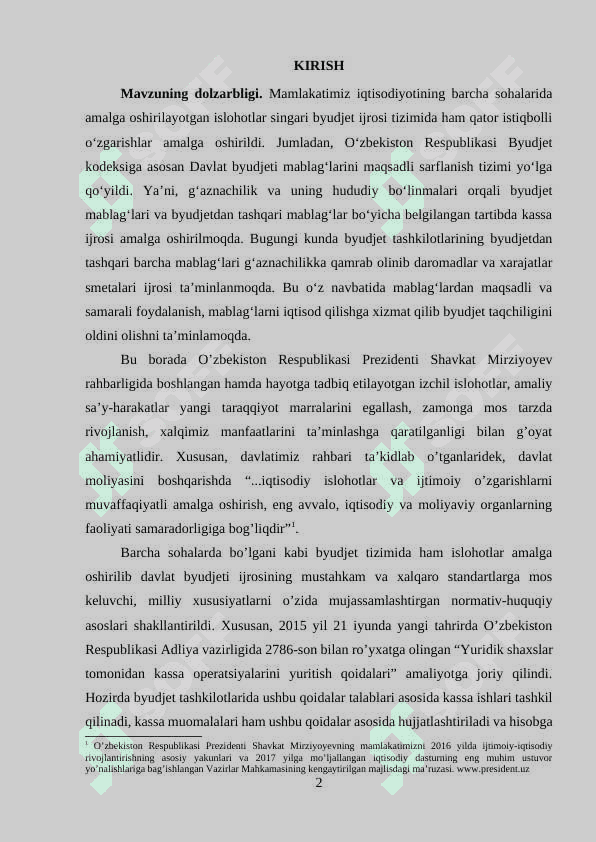 BYUDJET TASHKILOTLARIDA KASSA VA KASSA OPERATSIYALARI 2