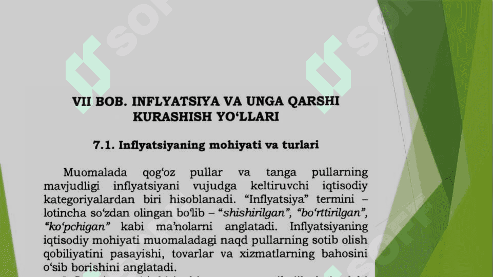 Inflatsiya va unga qarshi kurashish yo'llari 3