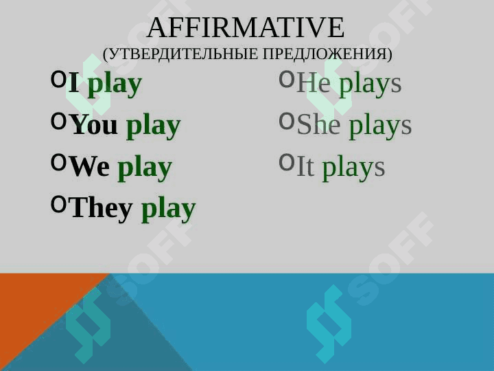 THE PRESENT SIMPLE TENSE 4