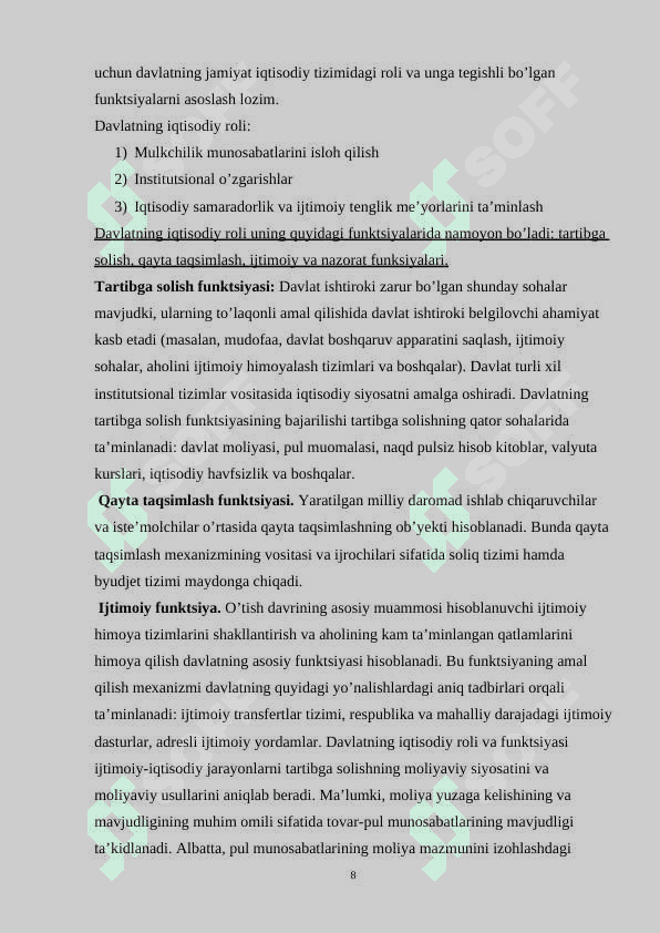 MOLIYANING MОHIYATI 8