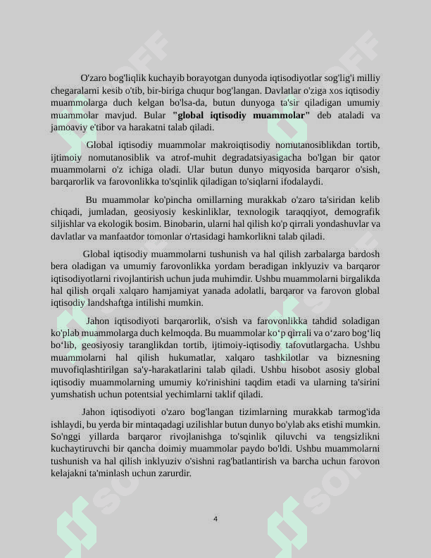 Jahonning global iqtisodiy muammolari 4