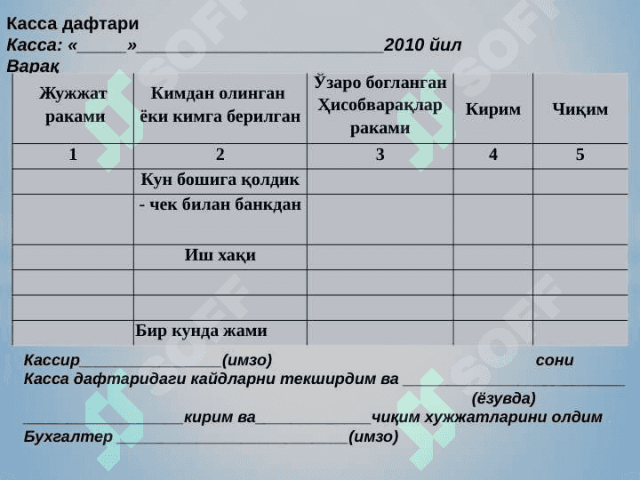 pul mablag'lari hisob kitobi 5