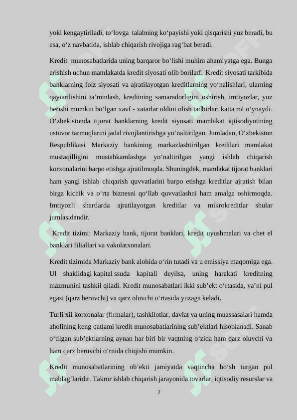 Davlatning pul kredit siyosati: maqsadi va dastaklari 7