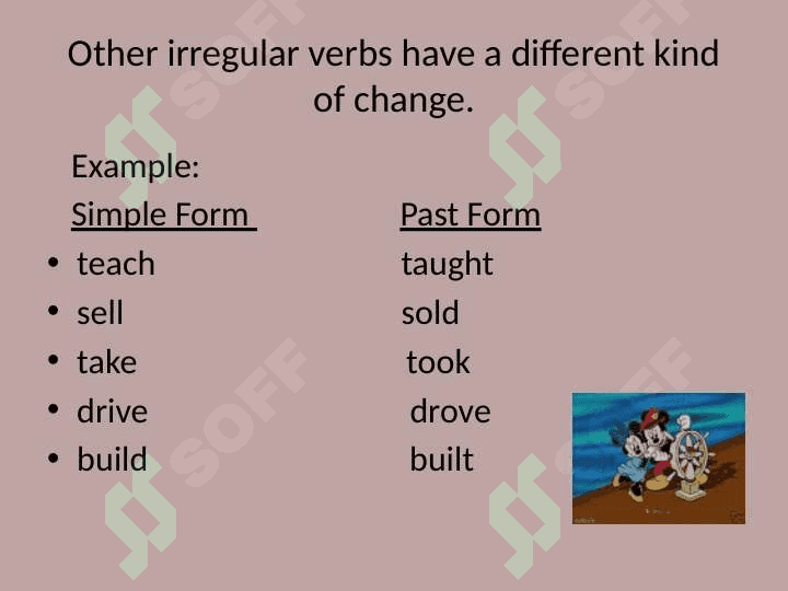 Regular and Irregular Verbs 5