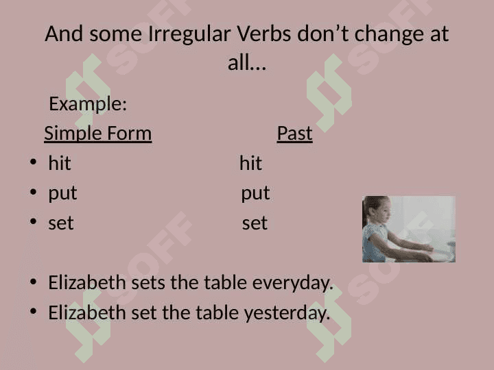 Regular and Irregular Verbs 6