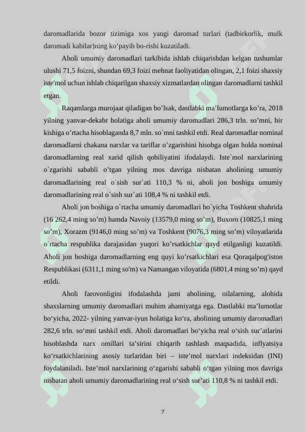 Bozor iqtisodiyoti sharoitida daromadlar tengsizligi 8