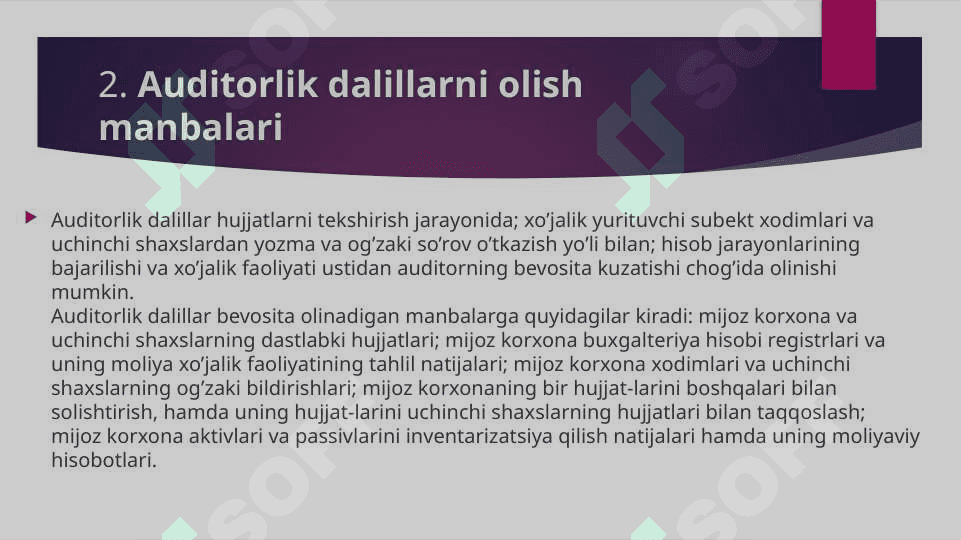 Auditorlik dallilar 7