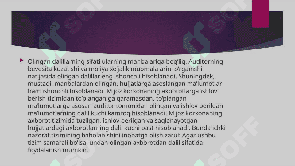 Auditorlik dallilar 8