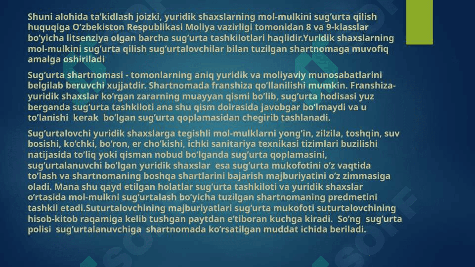 Mol mulk sug'urtasi 3