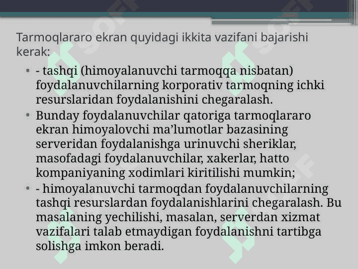 Biror tarmoqlararo ekran vositasini (masalan, ZoneAlarm) o‘rnatish va sozlash 4