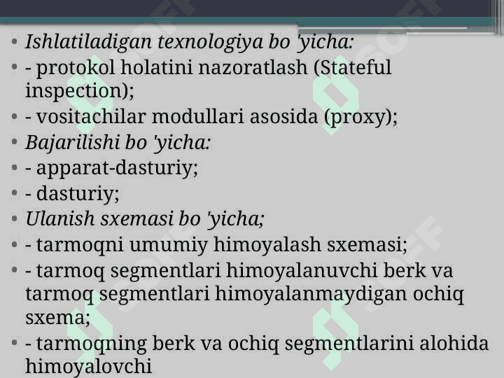 Biror tarmoqlararo ekran vositasini (masalan, ZoneAlarm) o‘rnatish va sozlash 7