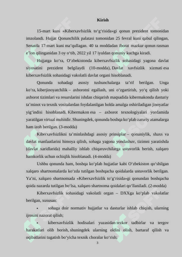 Kiberxavfsizlikga oid milliy va xorijiy me’yoriy-huquqiy hujjatlar 3