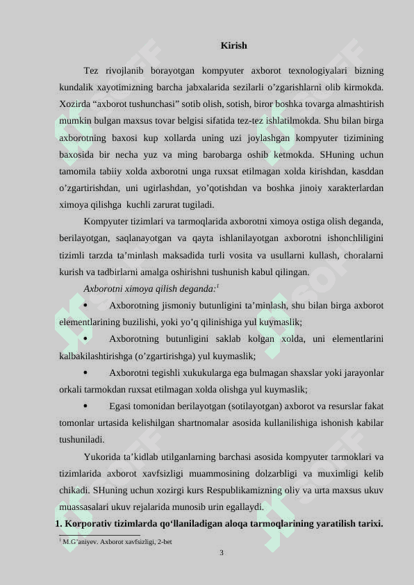 Virtual himoyalangan tarmoq va undan amaliyotda foydalanish (masalan, CyberGhost yoki ExpressVPN misolida). 3