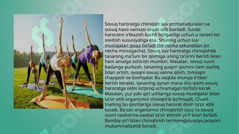 Organizmni chiniqtirish usuli 3