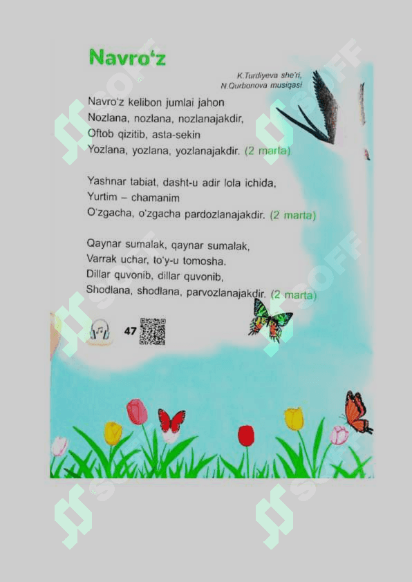 4-sinf musiqa Navro'z Dars ishlanma 4