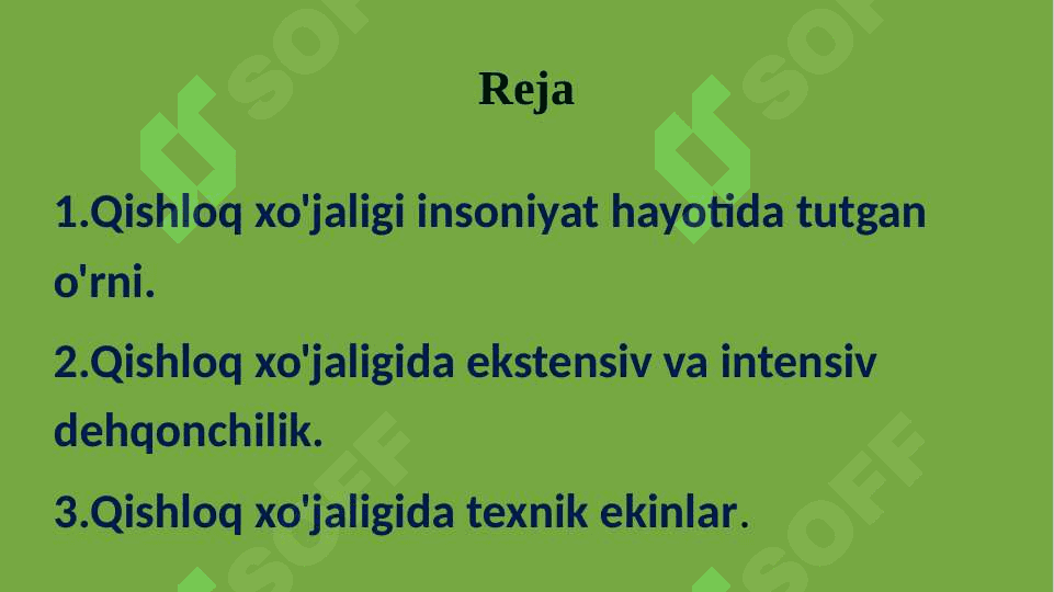 Jahon qishloq xo‘jaligi-2 2