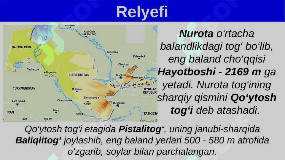 Mirzacho‘l tabiiy geografik okrugi. Iqlimi, suvlari, tuproqlari, o‘simliklari va hayvonot dunyosi 5