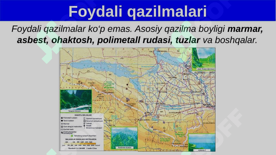 Mirzacho‘l tabiiy geografik okrugi. Iqlimi, suvlari, tuproqlari, o‘simliklari va hayvonot dunyosi 8