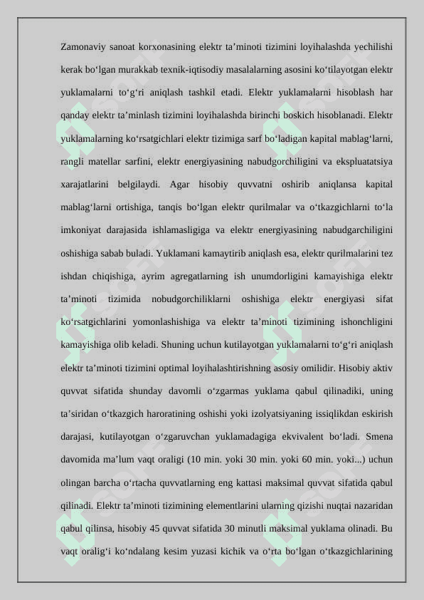 Elektr yuklamalar 2