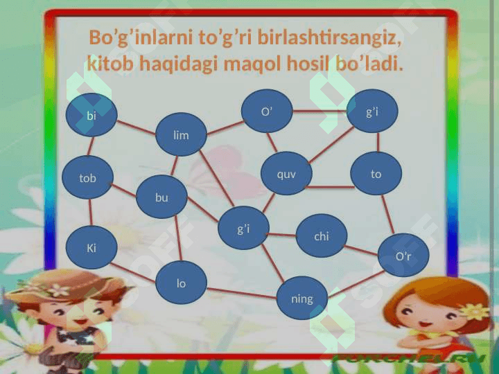 Bo’lim yuzasidan takrorlash 3